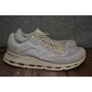 On Running Cloudnova Shoes Mens Size 10.5 Beige Cream CloudTec 26.97877